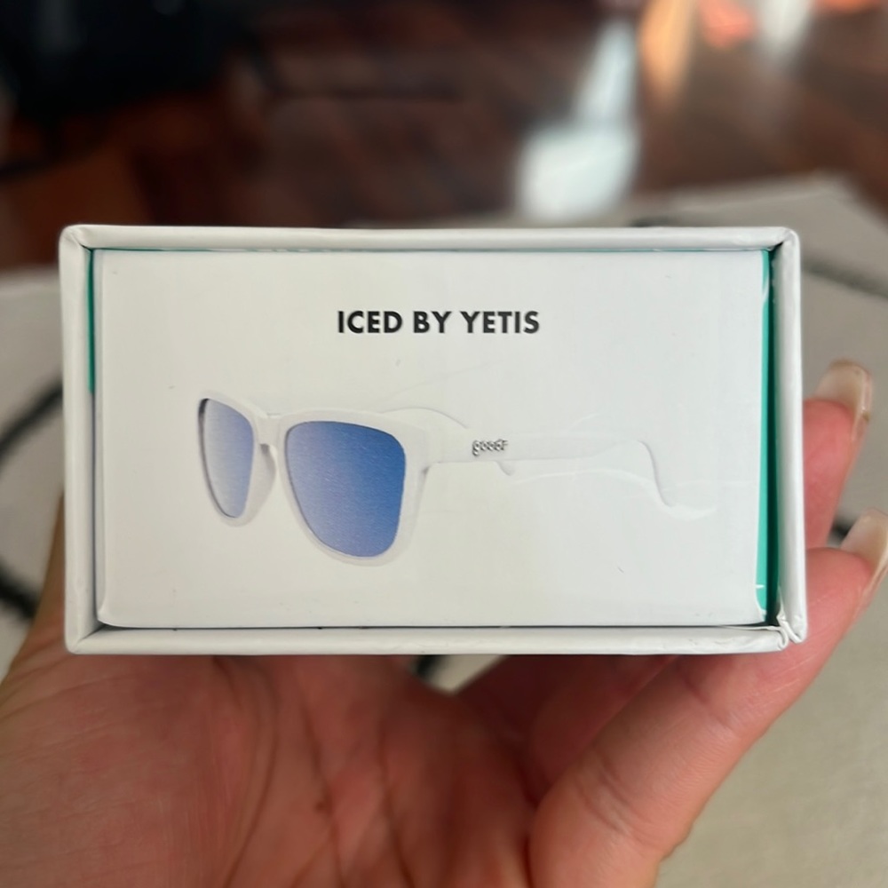 Goodr White Blue Mirror Sunglasses